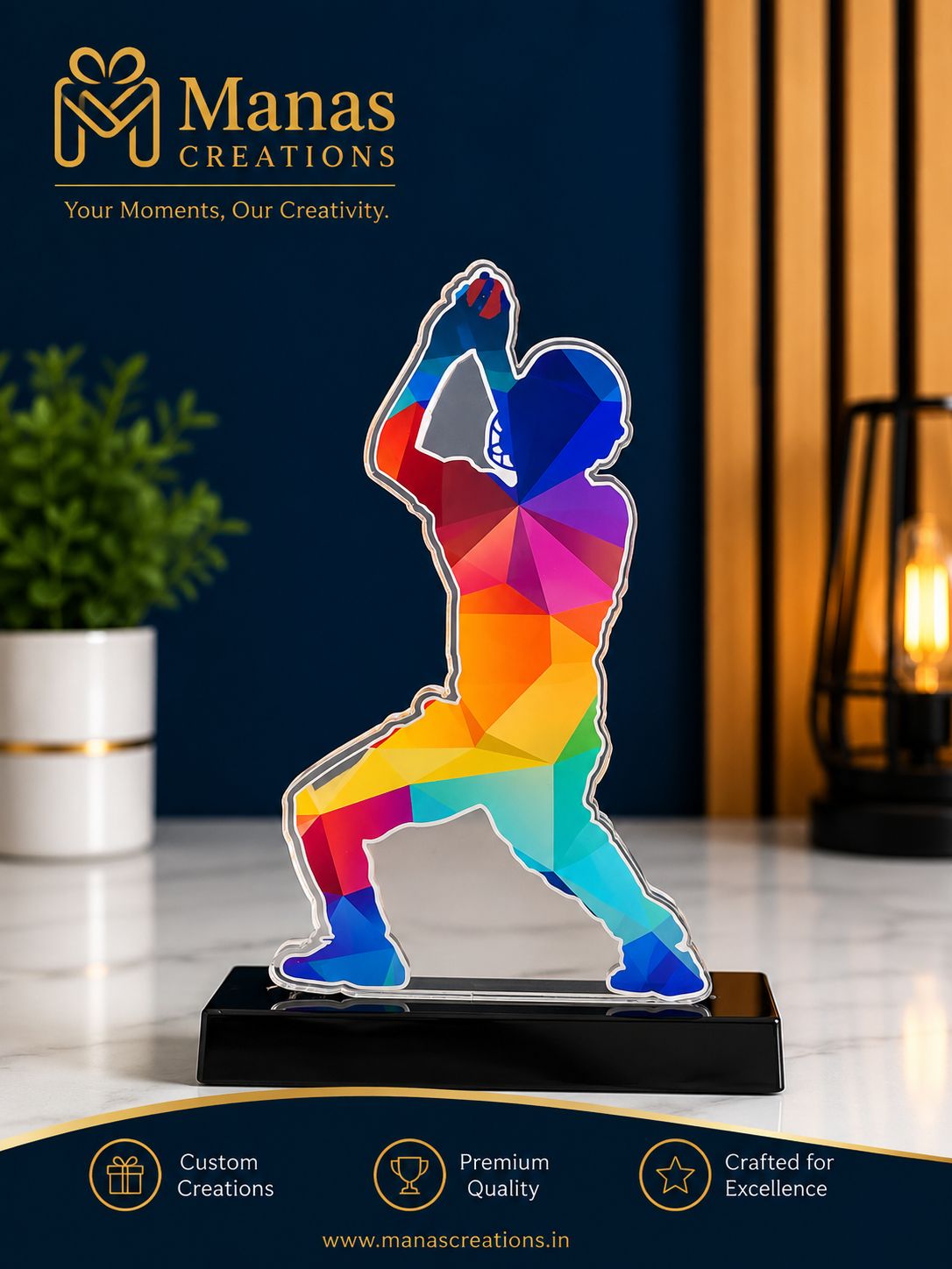 Elite Best Fielder Trophy - Style II